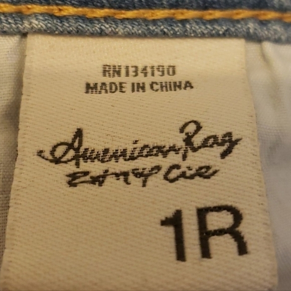 NEW American Rag Cie Flare Jeans Light Wash Faded Raw Hem 70s Hippie Bohemian - Picture 9 of 16